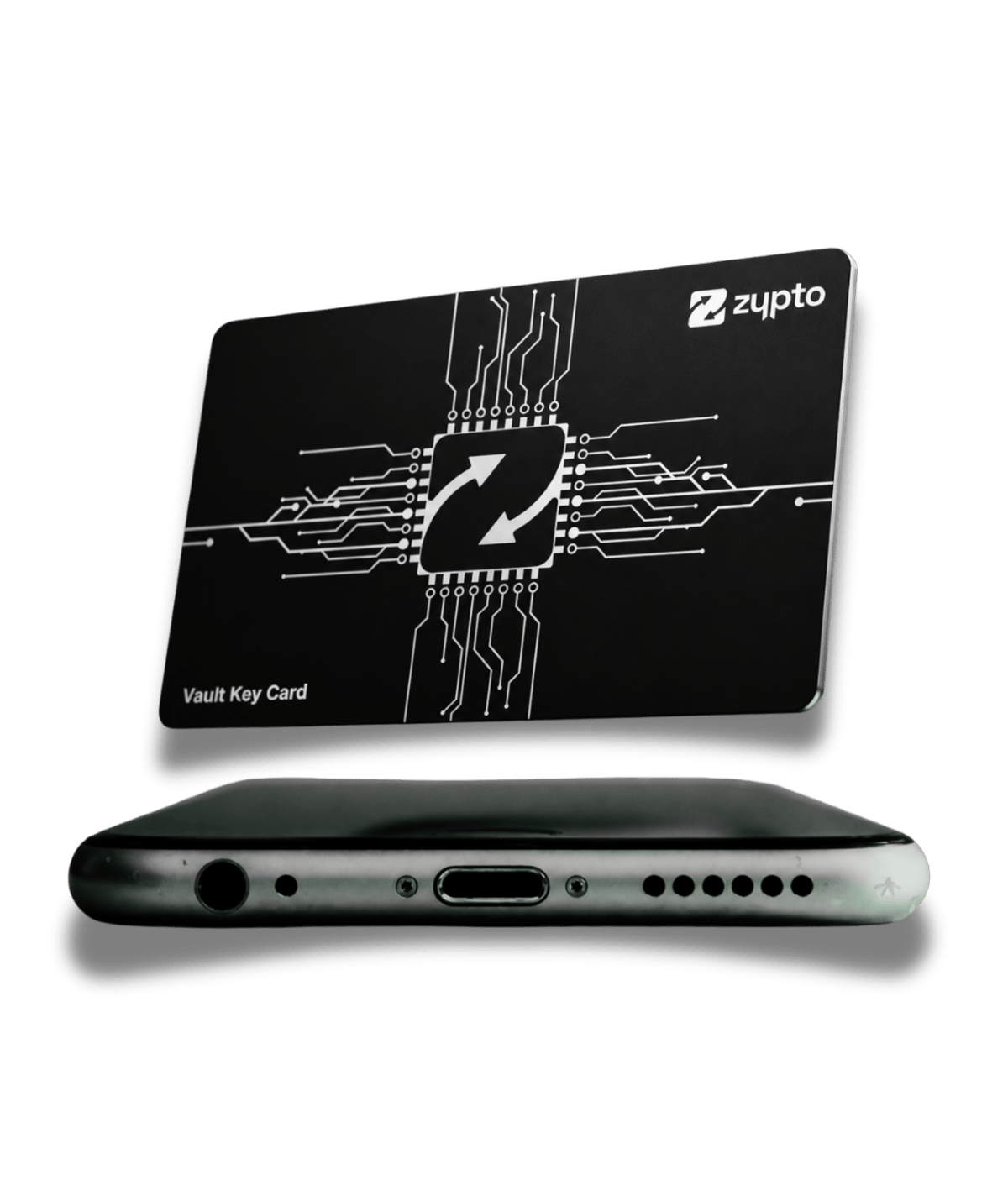 Zypto Vault Key Card, front and back