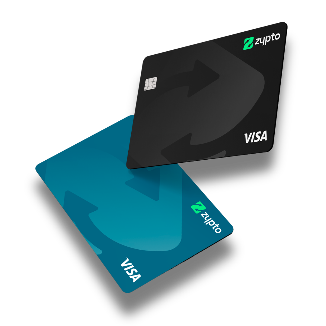 Zypto Premium Visa cards, physical and virtual