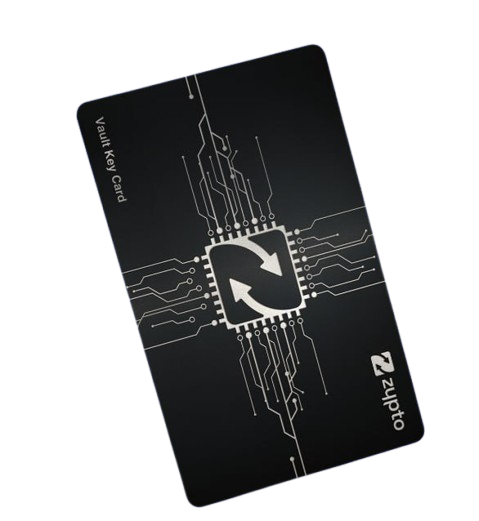Vault Key Card NFC face, the side you tap to your phone