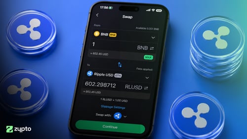 Buy, Manage, Send, Swap and Protect Ripple's Stablecoin RLUSD on Zypto App