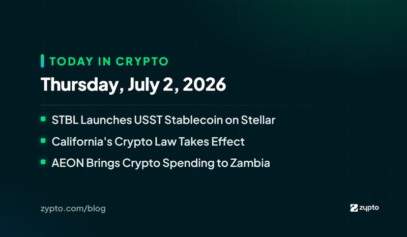 Today in Crypto - A Treasury-Backed Stablecoin Lands on Stellar