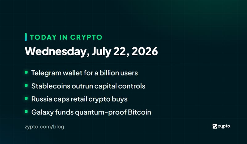 Today in Crypto - Telegram Hands a Billion Users Self-Custody