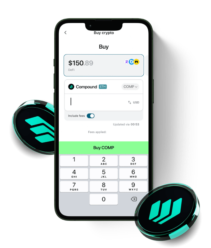 Compound (COMP) wallet, shown in Zypto App