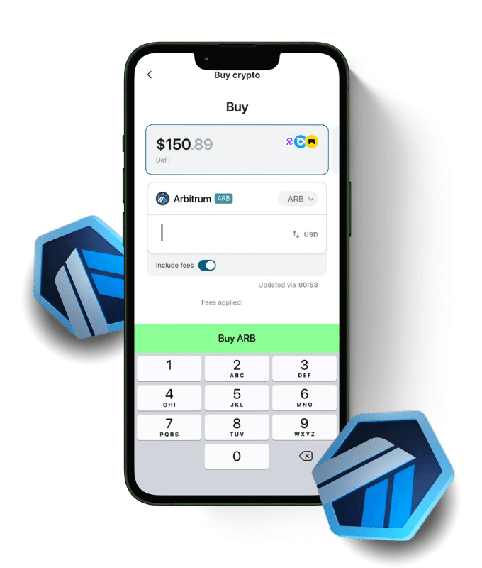 Arbitrum (ARB) wallet, shown in the Zypto App