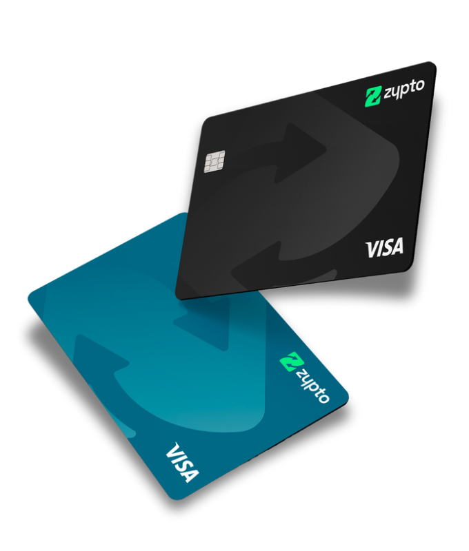 The Zypto Premium Visa cards, physical and virtual