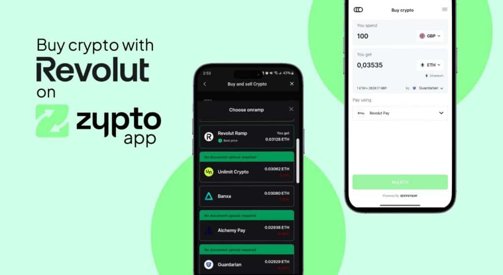 Zypto App Integrates Revolut for Onramps