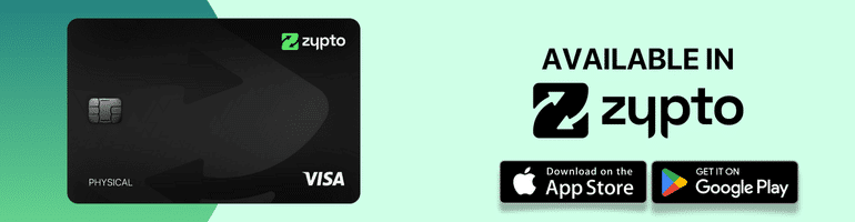 The Best Crypto Cards - Available in Zypto Wallet App