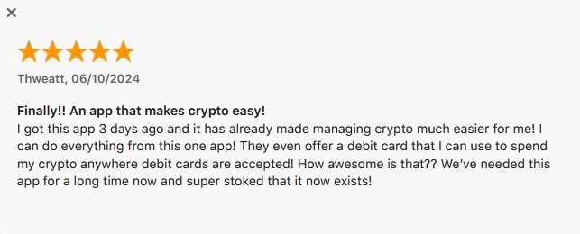 Zypto App 5 Star Review on App Store Zypto App 5 Star Review on App Store